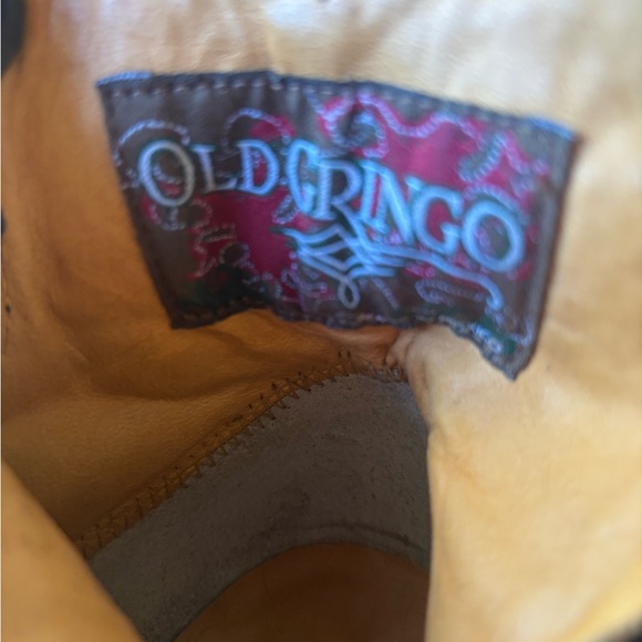 Old Gringo Black and Blue Floral Heeled Boots - Picture 5 of 8